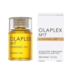 OLAPLEX No.7 – ypač koncentruotas nenuplaunamas atstatomasis plaukų aliejukas.